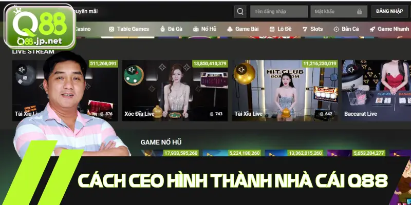 Cách hình thành nên nhà cái Q88