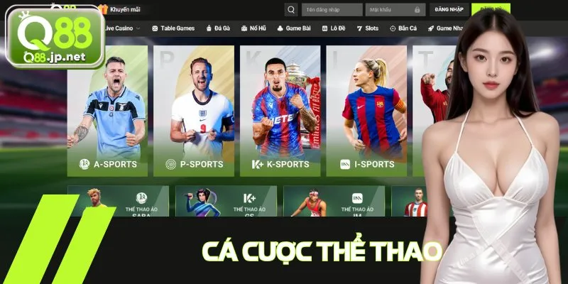 Cá cược thể thao đồ sộ với hàng ngàn bộ môn