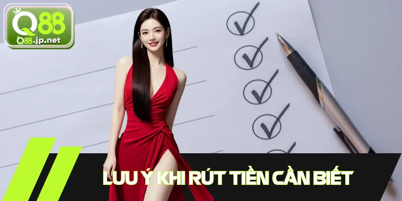 Lưu ý trong quá trình rút tiền